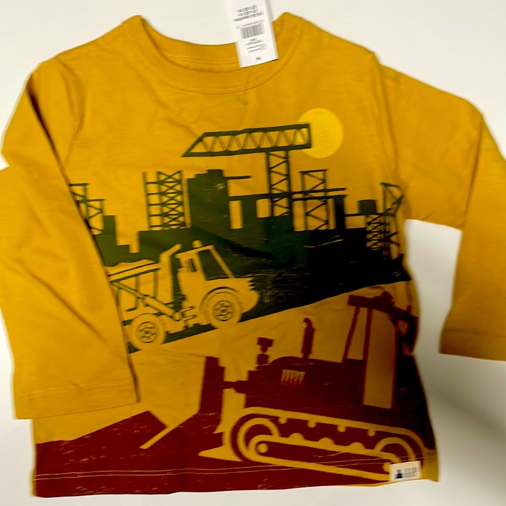 Brand New - Baby Gap- 18-24 Months Boys Construction Truck Shirt